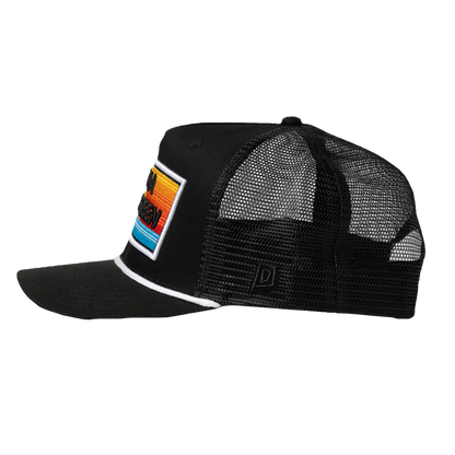 sunset snapback hat