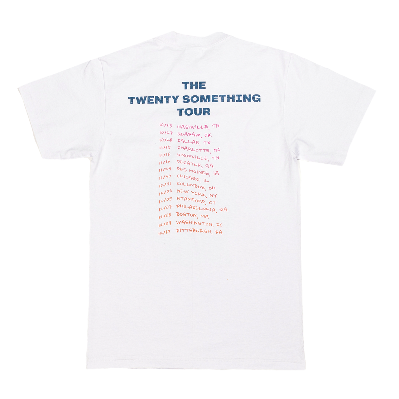 twenty something tour tee